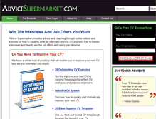 Tablet Screenshot of advicesupermarket.com